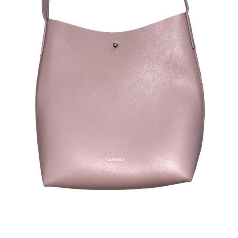 Anthropologie Samara Vegan Leather Chic Mauve Crossbody Bag